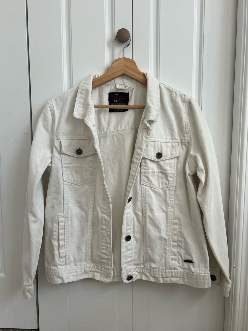 White Roadster Jean Jacket